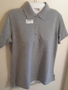 Century Place Eco-Friendly Polo NWT Unisex Heather Gray XS Work Gear Sport Shirt - Picture 1 of 9
