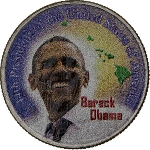 [#1271475] United States, quarter dollar, Hawaii, Barack Obama, 2008, Philadelp, - Picture 1 of 2