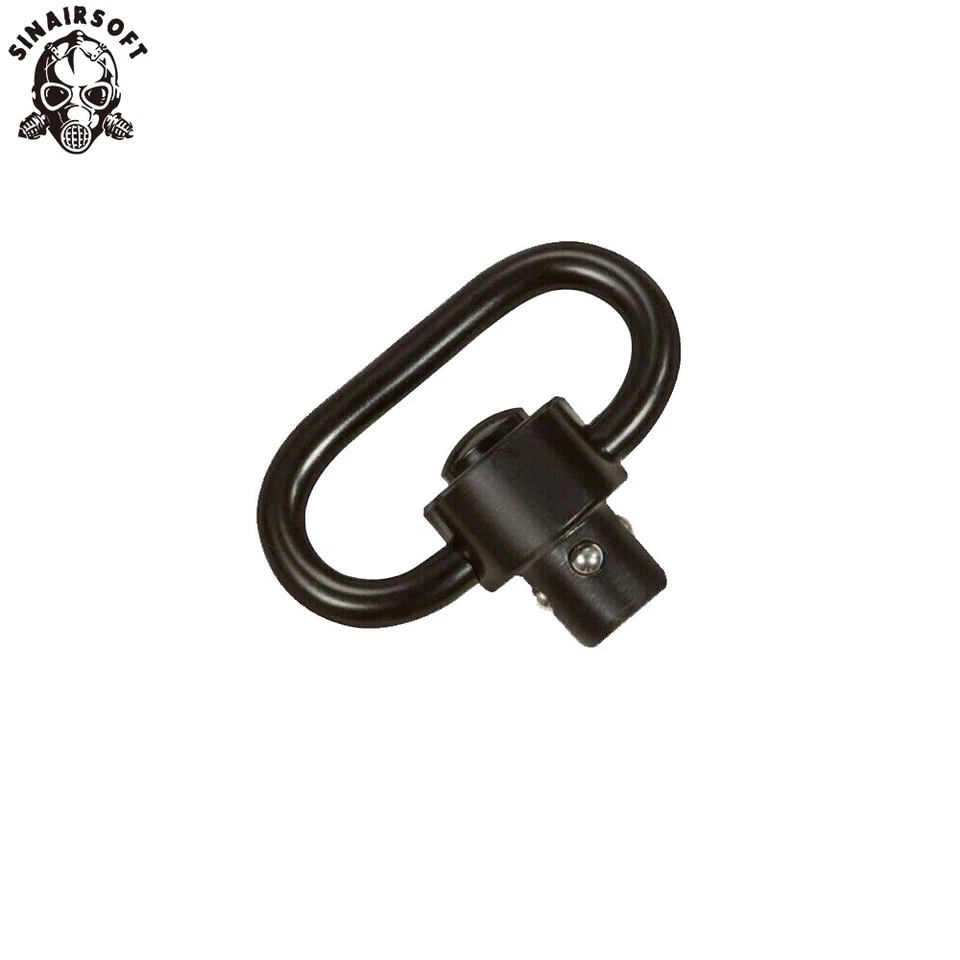 QD Quick Detach Sling Swivels Adapter Attachment Point Heavy Duty Push Button BK - Image 1 of 4