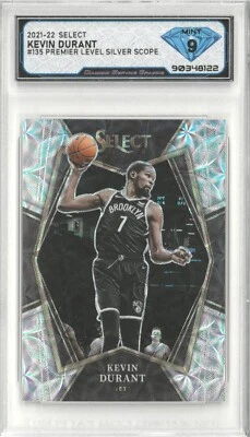 2021-22 Panini Select KEVIN DURANT #135 Premier Level Silver Scope 💎 DSG 9 Mint - Image 1 of 2
