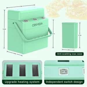 Roll On Wax Warmer Kit Triple Cartridge Heater Rolling Epilator WAX NOT INCLUDED - Picture 1 of 4