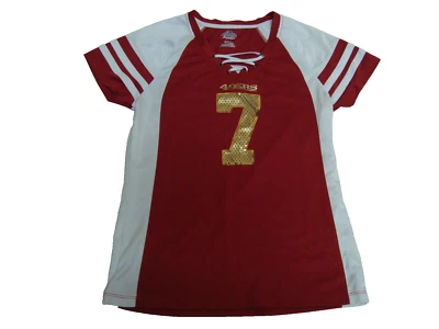 Camiseta feminina San Francisco 49ers MAJESTIC Colin Kaepernick NFL tamanho M - Imagem 1 de 4