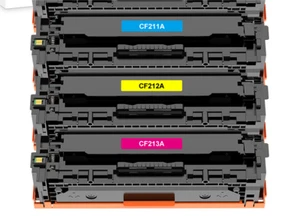 Juego de 3 tóner compatibles con HP CF210A 131A LaserJet Pro 200 colores M251nw M276nw - Imagen 1 de 7