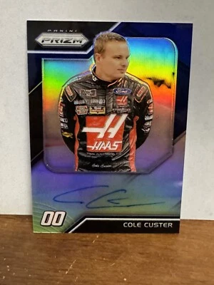 2018 PANINI PRIZM RACING DRIVER SIGNATURES COLE CUSTER Blue 4/75  On Card Auto - Image 1 of 2