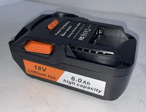 18V 6.0Ah Lithium Replacement Battery for RIDGID 18 Volt Drill R840087 R840083 - Picture 1 of 8