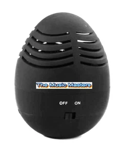 Egg Shape Mini Stereo Audio Tumbler SPEAKER Rechargeable USB 3.5mm Wired Black - Picture 1 of 8