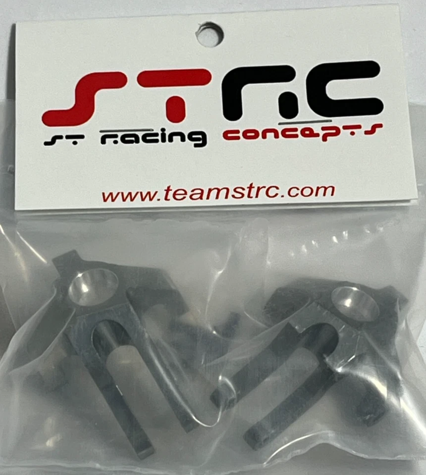 NEW STRC STA80061GM CNC ALUMINUM STEERING KNUCKLES AXIAL WRAITH GUN METAL - Image 1 of 3
