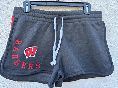 Cautivating Wisconsin Badgers Mujer Entrenamiento o Ropa de Dormir Pantalones Cortos Medianos Nuevos Foto 1 de 4