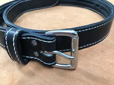 Men's Leather Money  Belt with Zipper  1 1/2" Wide Custom  Leather Hand Made