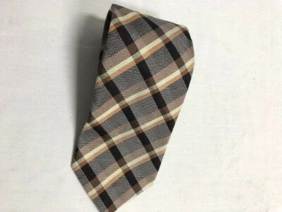 Banana Republic Silk Tie Striped Brown - Image 1 of 4
