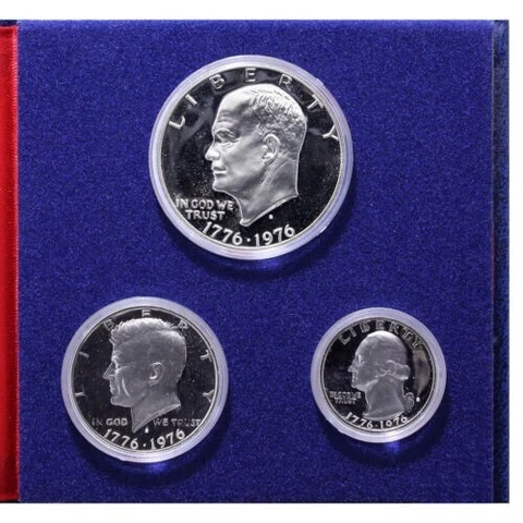 SCARCE ~ 1976 ~ UNITED STATES MINT ~ BICENTENNIAL SILVER PROOF COIN SET ~ $44.88 Cover