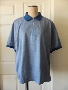Bobby Jones blau weiß Mini kariert Baumwolle Strick Poloshirt - XL - Bild 1 von 7