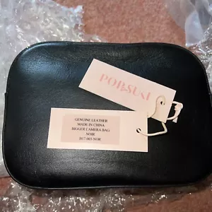 Bolso Bandolera Convertible para Cámara POP&SUKI Cartera Cuero Negro Bolso de Mano SIN CORREAS - Imagen 1 de 6
