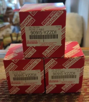 PACK 3 TOYOTA 90915-YZZD1 GENUINE OEM OIL FILTER See Description! - Image 1 of 3