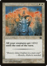 RIGHTEOUS CHARGE ~mtg NM Portal: Second Age Common x1