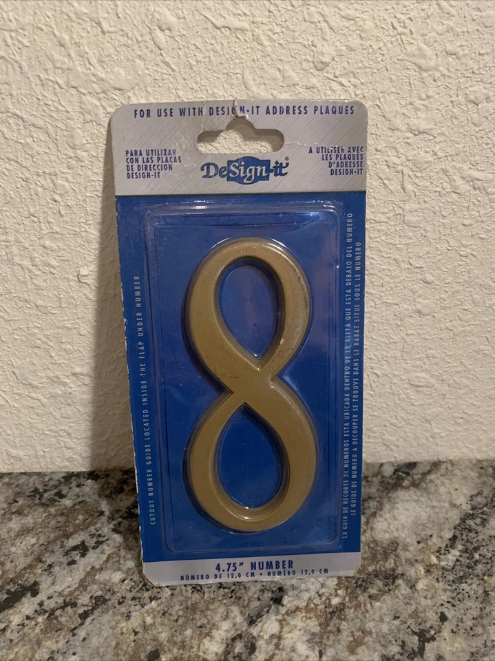 Latón satinado número 8 4,75" Foto 1 de 1