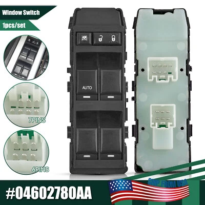 Interruptor de control de ventana maestro para Jeep Compass Patriot Dodge 2011-2016 04602780AA Foto 1 de 4