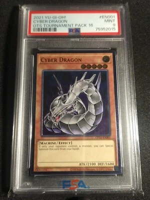 Yugioh Cyber Dragon OP16-EN001 Ultimate Rare OTS Tournament Pack 16 PSA 9 MINT - Image 1 of 2