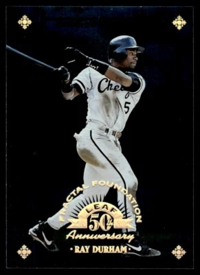 1998 Leaf Fractal Foundations Ray Durham 1741/3999 Chicago White Sox #74 - Image 1 of 2