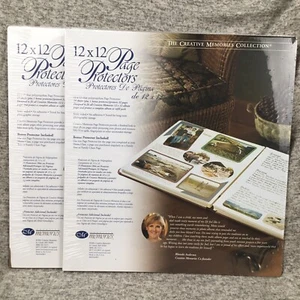 Vtg 2001 Lot of 2 Creative Memories Collection 12x12 Page Protectors 15 Sheets - Picture 1 of 5