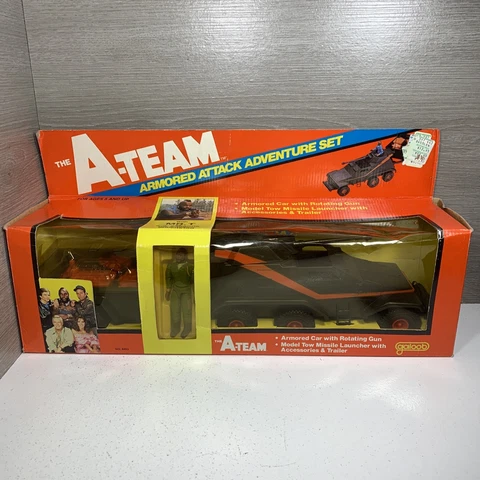 VINTAGE GALOOB 1983 A-TEAM ARMORED ATTACK ADVENTURE SET Cover