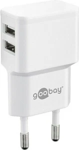 10x Dual USB-Ladegerät 2,4 A; Dual USB-Ladegerät 2,4 A, Weiß - mit 2x USB-Buchse - Zdjęcie 1 z 4