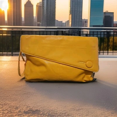 Винтажный 80-х горчичный желтый Pacific соединения застежки с ремешком (большой) - Изображение 1 из 4