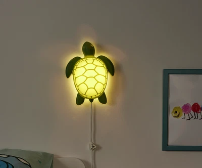 IKEA BLAVINGAD LED Wall Lamp Turtle Green Kids Children BLÅVINGAD... - Image 1 of 4