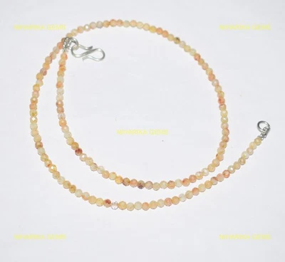 925 Argento Sterling Sfaccettato Opale Gemma Ottobre Sorella Perline Collana - Immagine 1 di 4