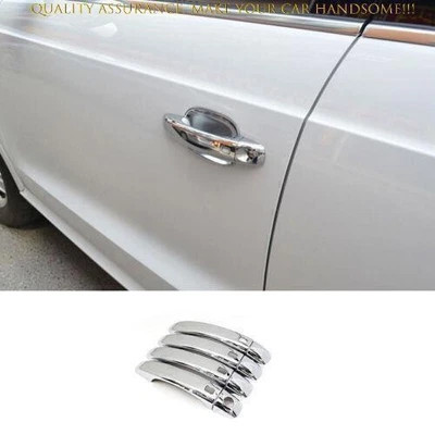 For Audi A3 S3 RS3 2015-2020 Glossy Chrome Exterior Side Door Handle Cover Trim - Imagem 1 de 4