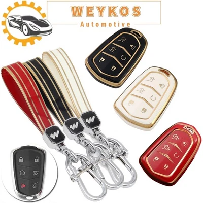 Funda Carcasa Llavero TPU Coche Control Remoto 6 Botones Para Cadillac Escalade 2015-2020 Foto 1 de 4