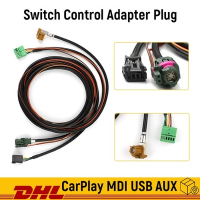 Juego de cables auxiliares USB Plug para VW Golf 7 7.5 MIB2 Radio Connect Carplay 5G0035222E - Imagen 1 de 4