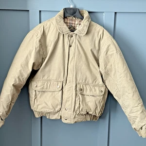 Vtg 90's St Johns Bay Mens Medium Barn Jacket Down Feather Blanket Lined Coat - Picture 1 of 8