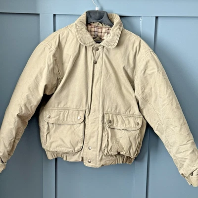 Vtg 90's St Johns Bay Mens Medium Barn Jacket Down Feather Blanket Lined Coat - Image 1 of 4