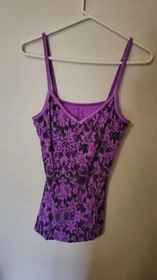 Kirra Cami Top Sz XL Snake Print Built in Bra Fusia Adjust  straps Boho Whichy - Image 1 of 4