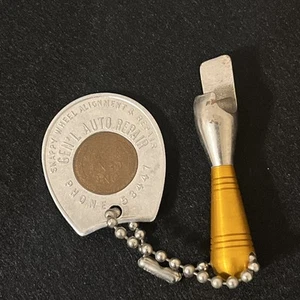 Gen’L Auto Repair Vintage Keychain With Bottle Opener - Picture 1 of 4