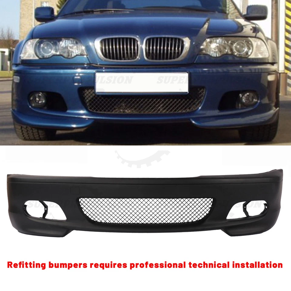 Front Bumper Cover For BMW E46 2000-2006Fit M-Tech Style 330ci 325ci 2Door Coupe - Image 1 of 4