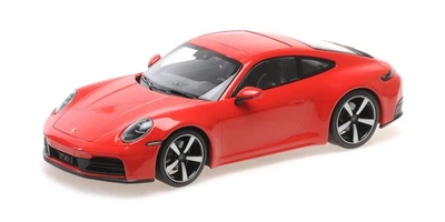 1:18 MINICHAMPS Porsche 911 (992.2) Carrera Coupe Red 2024 155064020 Model - Image 1 of 2