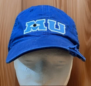 Disney Hat Cap Strap Back Monsters Inc Disney Parks Pixar Adult Hat Distressed - Picture 1 of 7