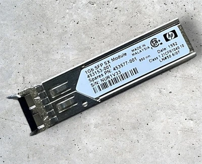 HP 453153-001 BLc V-C 1Gbps 1000Base-SX SFP Transceiver 453577-001 - Bild 1 von 4