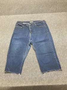 Levis 512 Denim Cut Off Capris Women’s Size 20M Blue Straight Leg - Picture 1 of 11