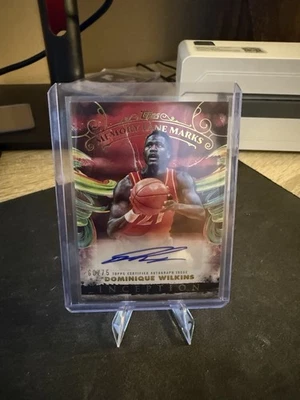 2025 Topps Inception Memory Lane Marks Auto /75 Dominique Wilkins - Image 1 of 4