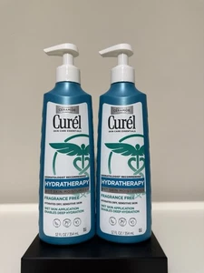 Curel 2 Ct Hydratherapie feuchte Haut Feuchtigkeitscreme für trockene empfindliche Haut 12 Oz EA - Bild 1 von 2