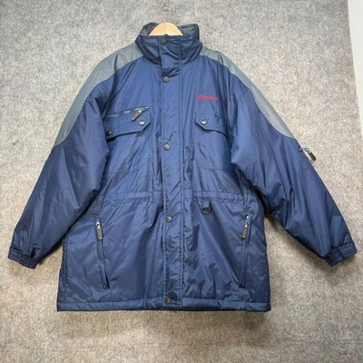 Snap On Jacket Mens Size UK L Blue 100% Nylon Tools Hooded Padded Embroidered - Image 1 of 4