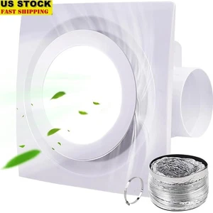 Exhaust Fan LED Light Combo Quiet 110 CFM Energy Saving Bathroom Ceiling Fixture - Picture 1 of 9
