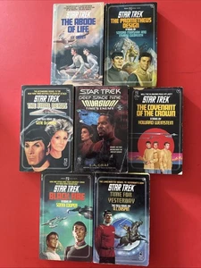 Lot of 7VTG Star Trek Paperback Books: Deep Space Nine 1980s Kirk Picard - Imagen 1 de 8