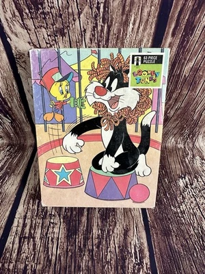 Quebra-cabeça vintage dourado TWEETY & SYLVESTER 63 peças LOONEY TOONS circo - Imagem 1 de 4