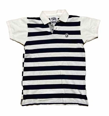 Polo de Rugby Billionaire Boys Club Rayas Azul Marino Blanco Raro Talla Mediana Foto 1 de 4