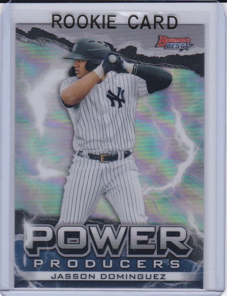 JASSON DOMINGUEZ ROOKIE CARD 2020 Bowman's Best RC Power Producers NY YANKEES - Image 1 of 2