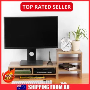 Elevate Your Workspace with a Stylish 3-Layer Monitor Riser Stand - Picture 1 of 14